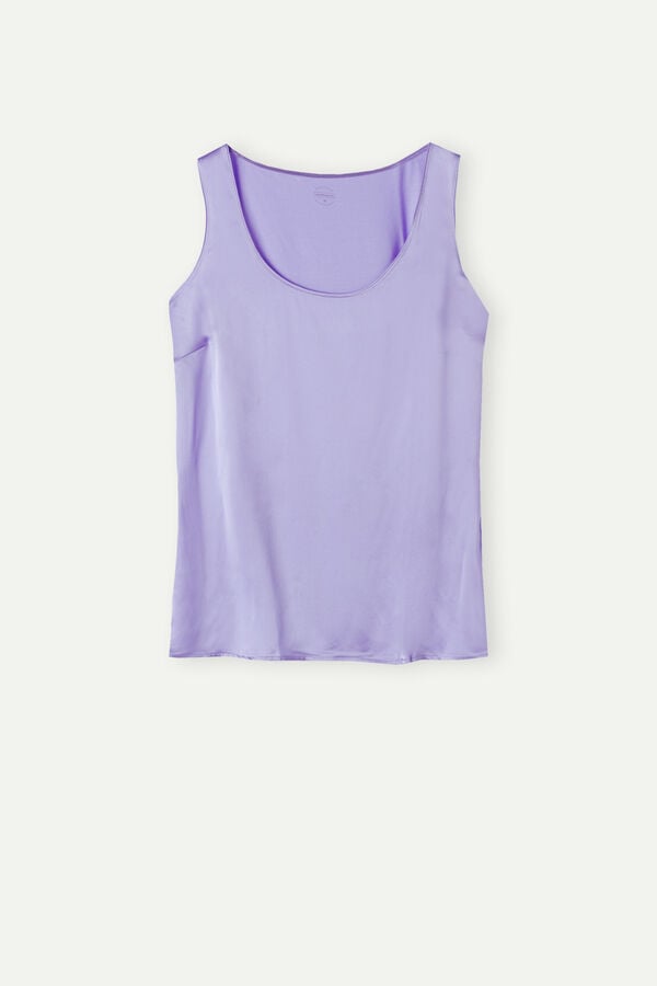 Intimssimi Silk and Modal Tank Top Violet | YUSVQ75877