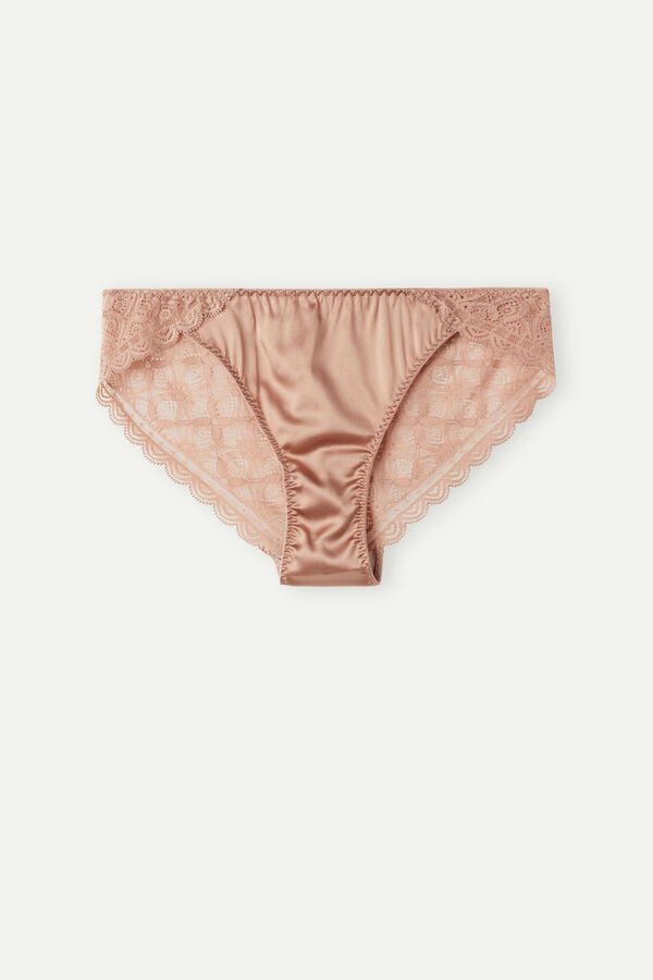 Intimssimi Silk and Pitsi Briefs Natural | USQCS10400