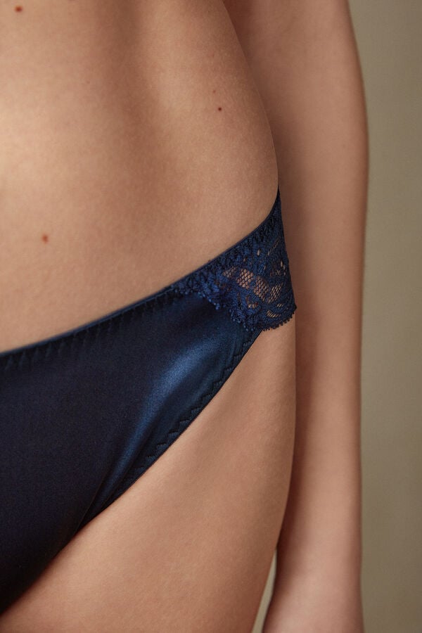 Intimssimi Silk and Pitsi Briefs Sininen | YUSVQ98090