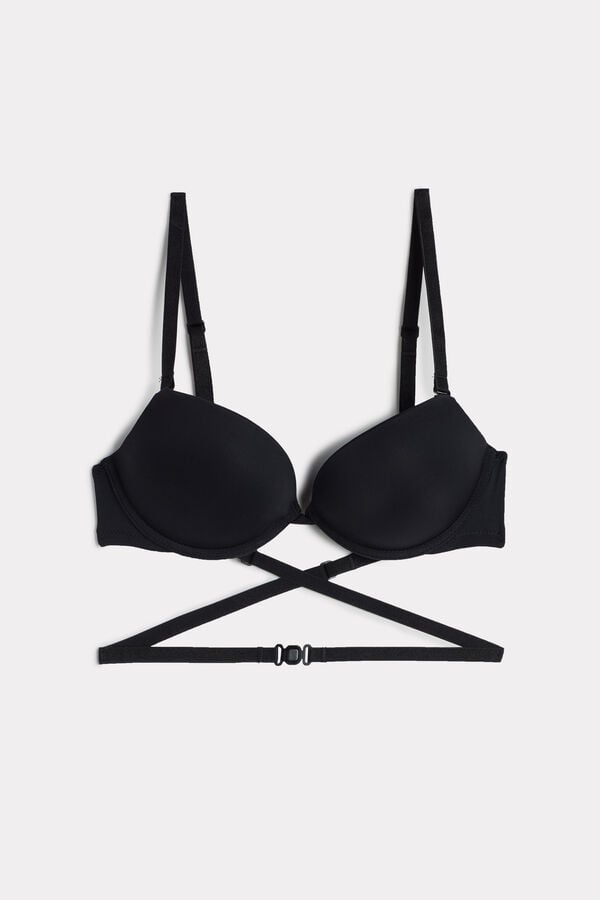 Intimssimi Silvia Monitoiminen Push-up Bra in Microfiber Mustat | USJVR58541