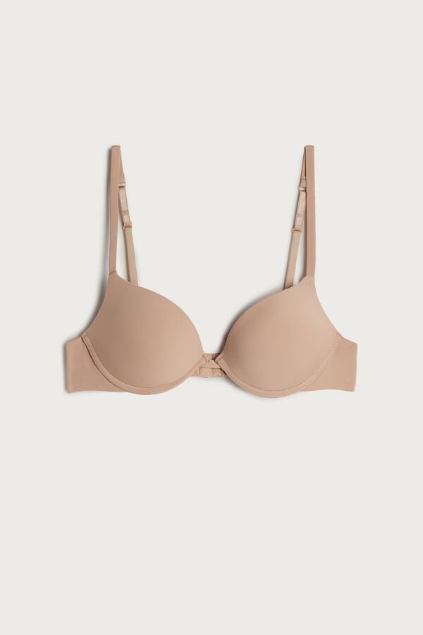 Intimssimi Simona Microfiber Super Push-Up Bra Natural | USJKU18147