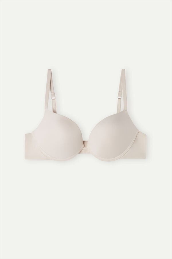 Intimssimi Simona Super Push-up Bra in Ultralight Microfiber Natural | DUSVO63228