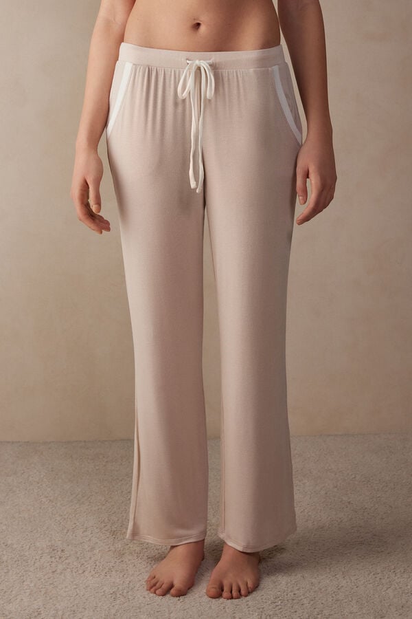 Intimssimi Simple Elegance Full Length Pants in Modal Pinkki | DUSVO54394