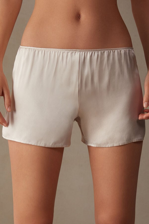 Intimssimi Smooth Silk-Satin Shorts Natural | BUSSO79977