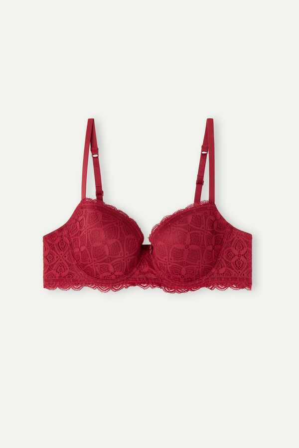 Intimssimi Sofia Balconette Bra in Pitsi Punainen | AUSDF55260