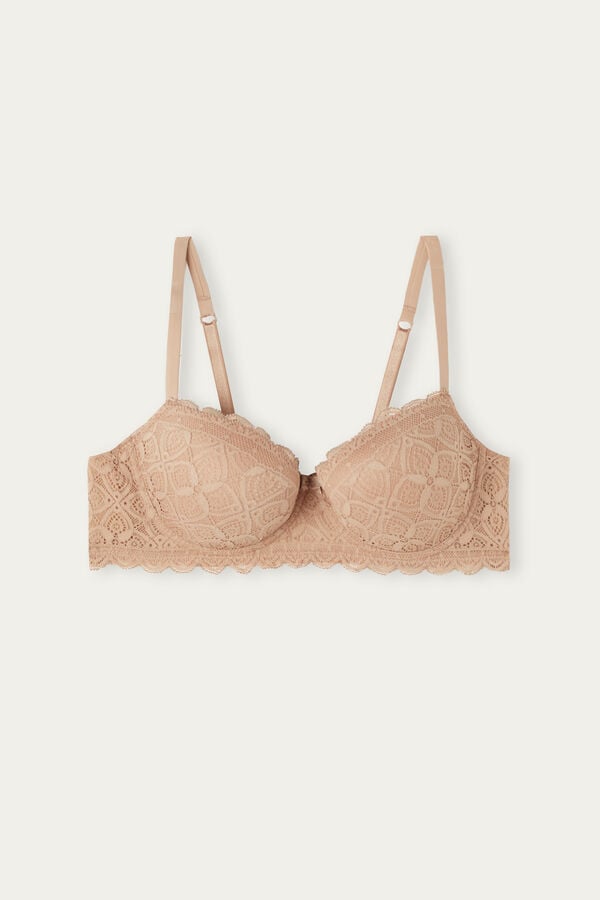 Intimssimi Sofia Balconette Bra in Pitsi Natural | DUSVO92713