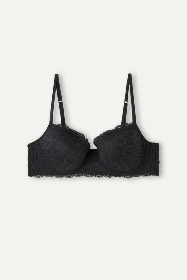 Intimssimi Sofia Balconette Bra in Pitsi Mustat | FUSUI45100