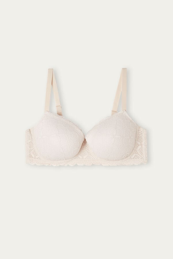 Intimssimi Sofia Balconette Bra in Pitsi Natural | LUSSX65636