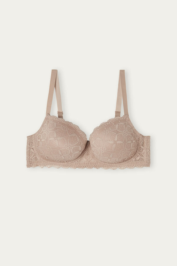 Intimssimi Sofia Balconette Bra in Pitsi Natural | USIIZ90524