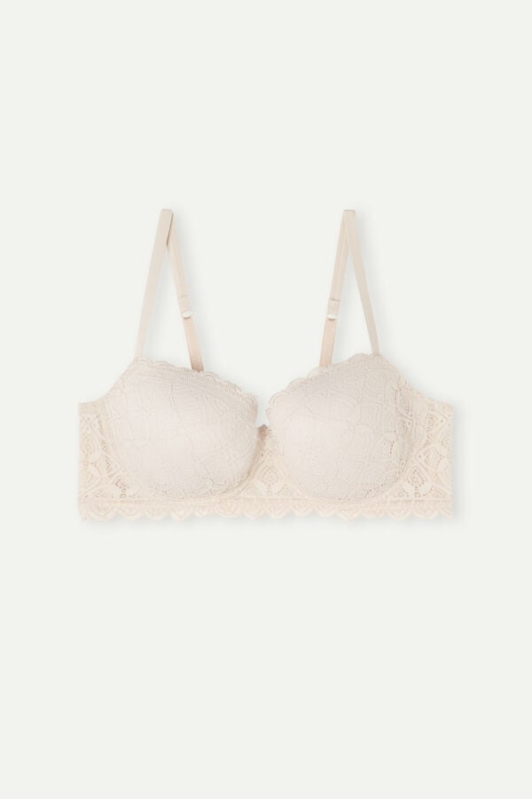 Intimssimi Sofia Balconette Bra in Pitsi Natural | XUSGW13358