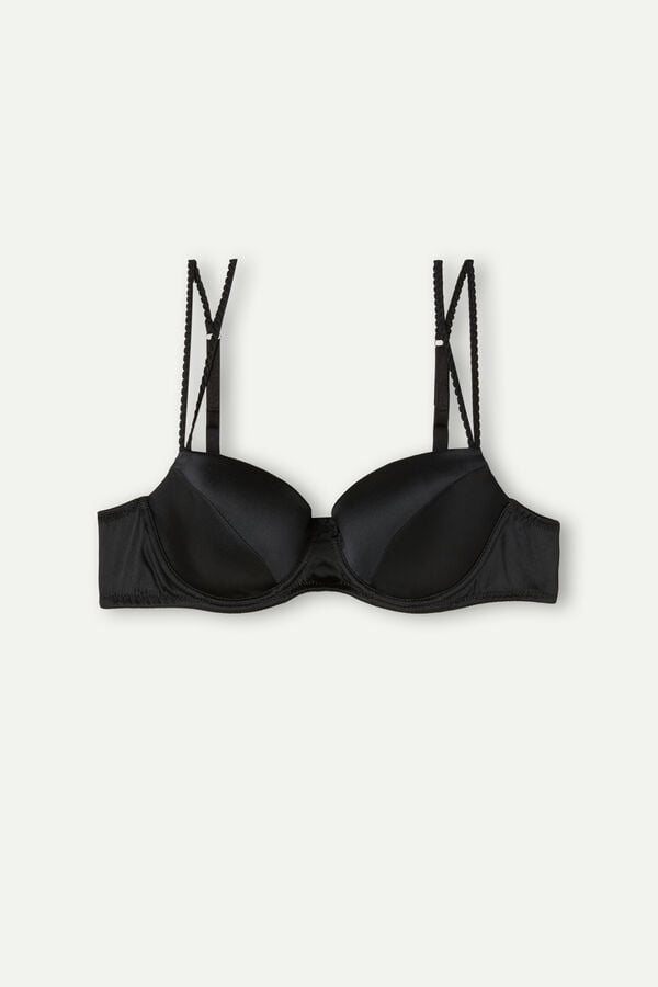 Intimssimi Sofia Balconette Bra in Silk Mustat | QUSWA71959