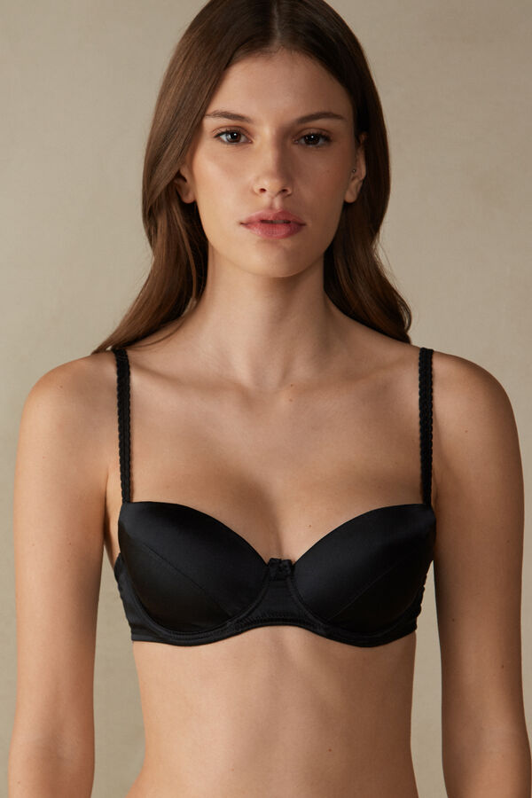 Intimssimi Sofia Balconette Bra in Silk Mustat | QUSWA71959