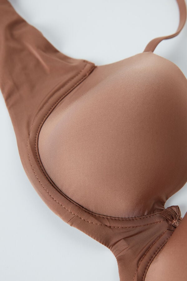 Intimssimi Sofia Balconette Bra in Ultralight Microfiber Natural | DUSVO52030