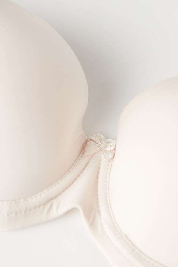 Intimssimi Sofia Balconette Bra in Ultralight Microfiber Natural | USIIZ65052