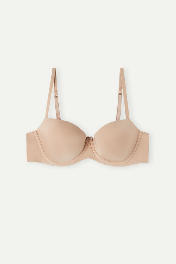 Intimssimi Sofia Balconette Bra in Ultralight Microfiber Natural | ZUSNQ92914