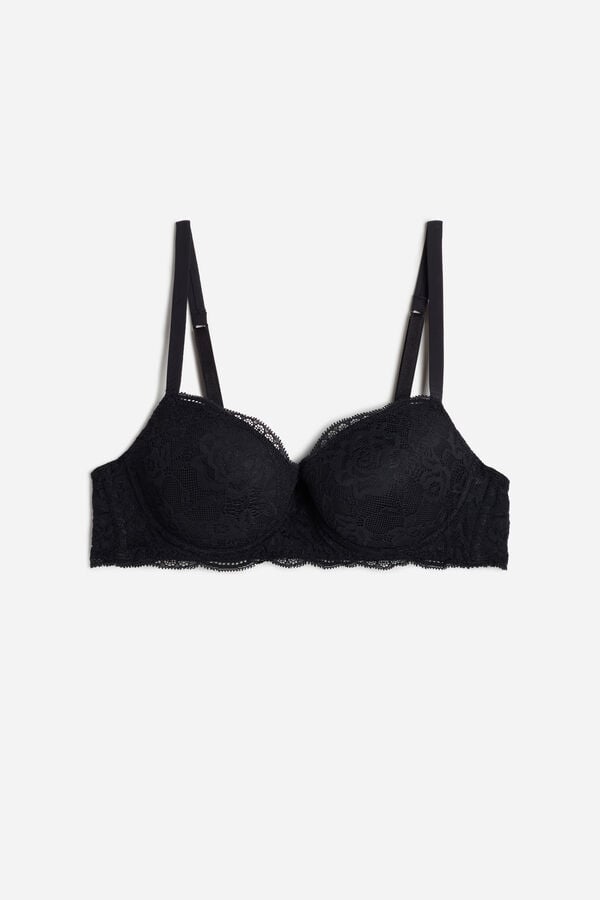 Intimssimi Sofia Pitsi Balconette Bra Mustat | LUSSX12495