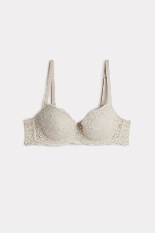 Intimssimi Sofia Pitsi Balconette Bra Natural | USEGJ16613