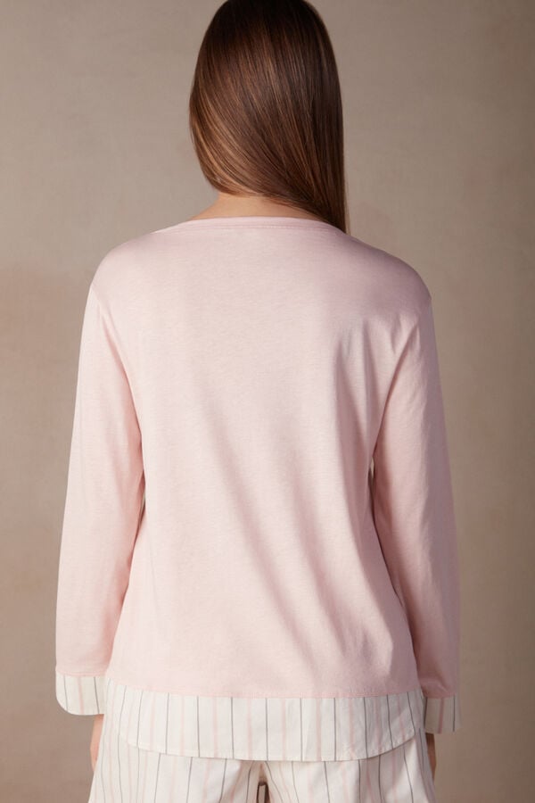 Intimssimi Soft Spring Long Sleeve Puuvilla Top Pinkki | SUSVO22607