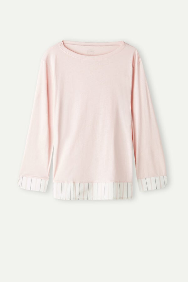 Intimssimi Soft Spring Long Sleeve Puuvilla Top Pinkki | SUSVO22607