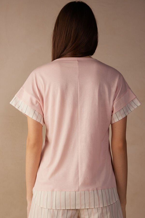 Intimssimi Soft Spring Lyhyt Sleeve Puuvilla T-Shirt Pinkki | SUSVO62005