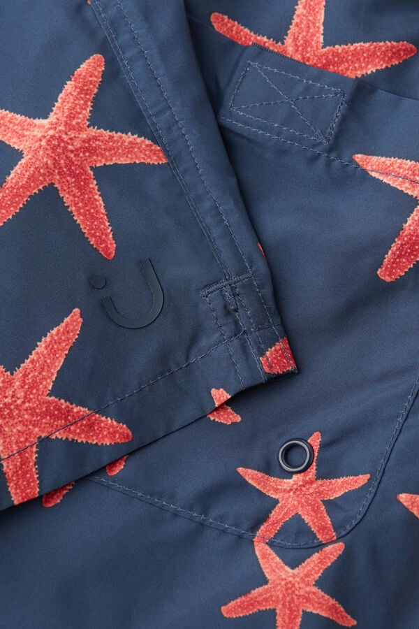 Intimssimi Starfish Print Swim Trunks Sininen | USJVR30166