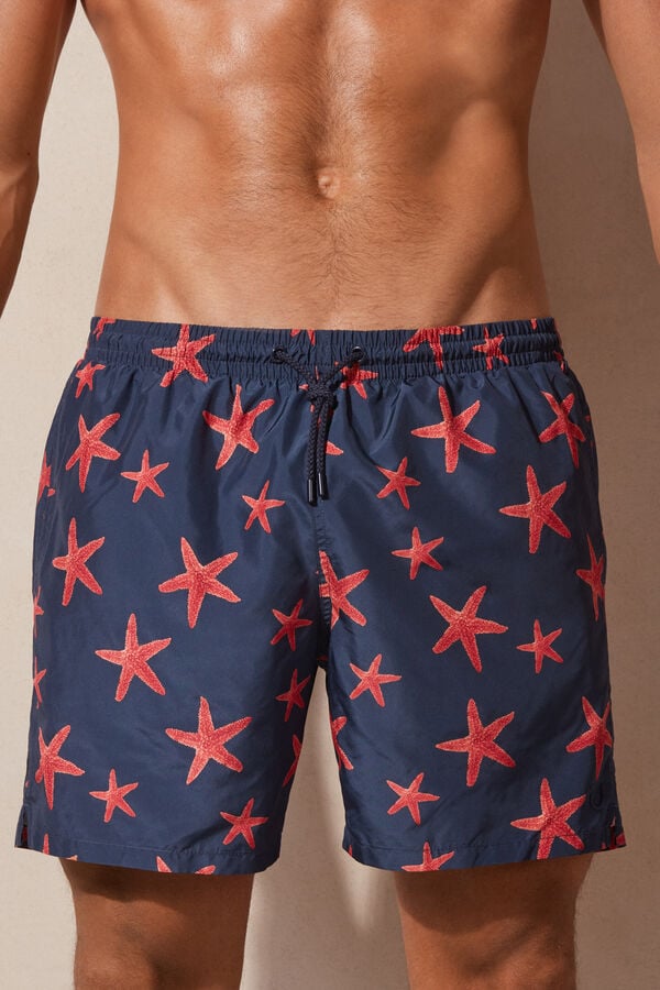 Intimssimi Starfish Print Swim Trunks Sininen | USJVR30166