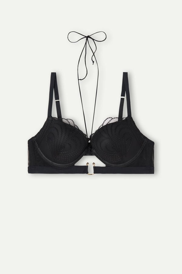 Intimssimi Steal the Show Elettra Super Push-up Bra Mustat | YUSVQ17889