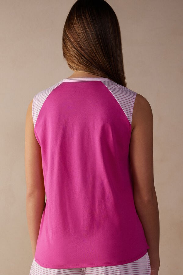 Intimssimi Strawberry Milkshake Tank Top in Supima® Ultrafresh Puuvilla Pinkki | EUSVG54792