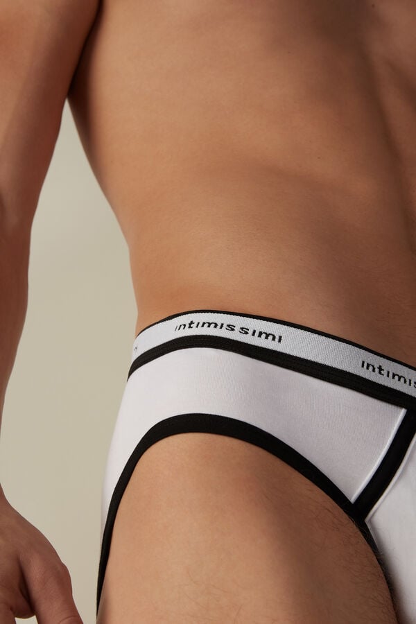 Intimssimi Stretch Supima® Puuvilla Brief with Logo Detail Monivärinen | AUSDF41399