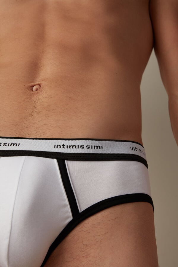 Intimssimi Stretch Supima® Puuvilla Brief with Logo Detail Monivärinen | BUSSO57151