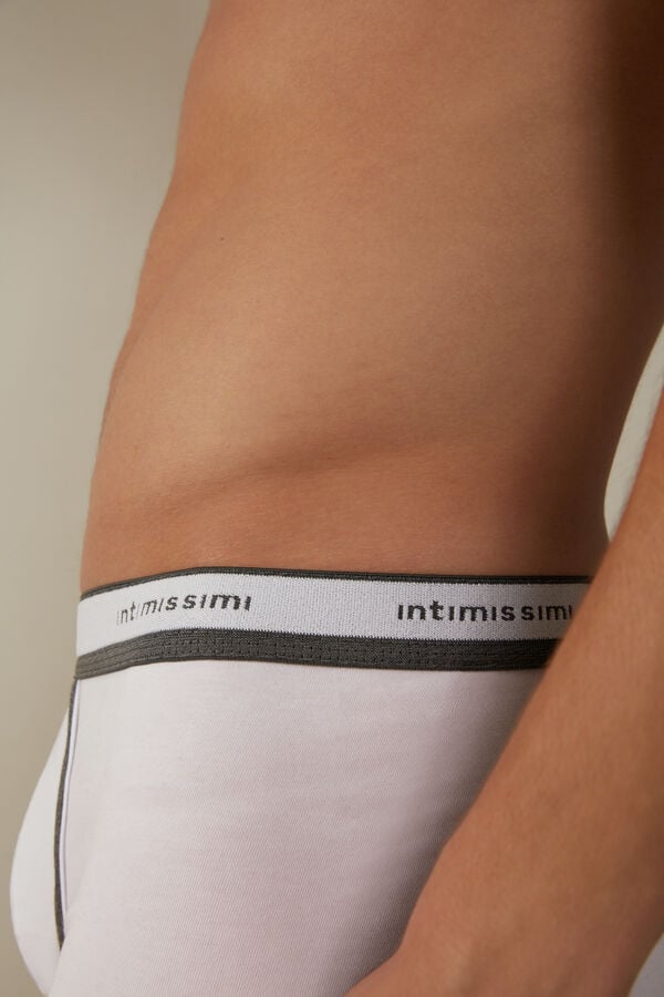 Intimssimi Stretch Supima® Puuvilla Bokserin Shorts with Logo Detail Harmaat | SUSNY96928