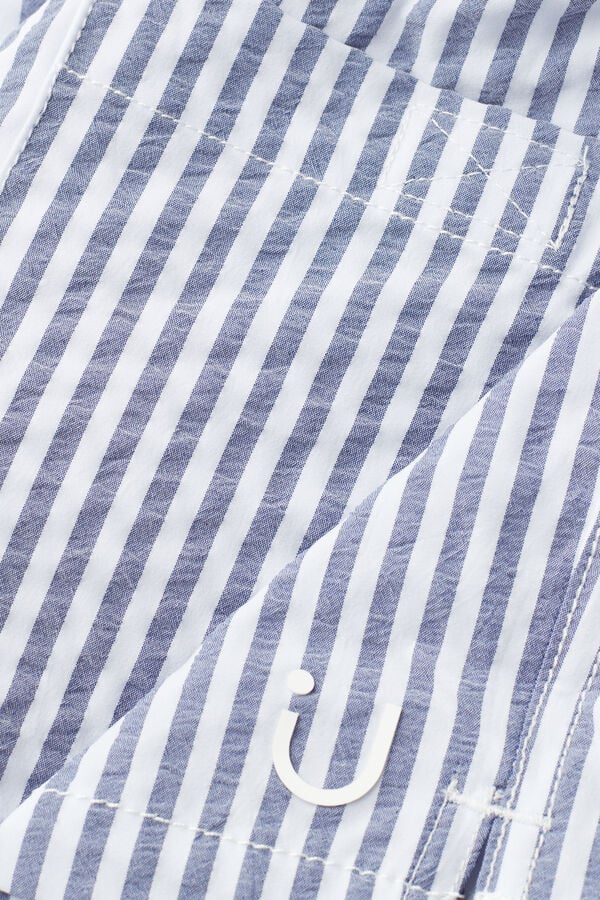 Intimssimi Stripe Print Seersucker Swim Trunks Sininen | YUSGT45517