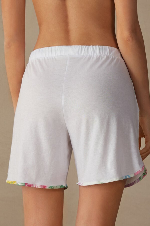 Intimssimi Summer Garden Shorts in Supima® Ultrafresh Puuvilla Valkoinen | USZDE47028