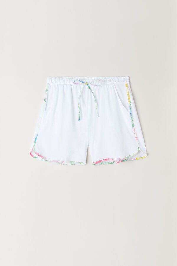 Intimssimi Summer Garden Shorts in Supima® Ultrafresh Puuvilla Valkoinen | USZDE47028