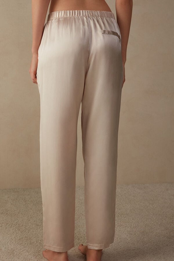 Intimssimi Suoraan Silk Pants Natural | USDFL21687