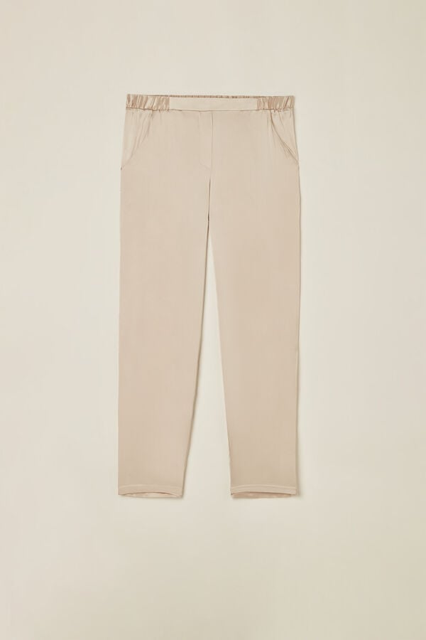 Intimssimi Suoraan Silk Pants Natural | USDFL21687