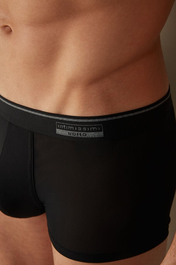 Intimssimi Super Fresh Micro-mesh Boxers Mustat | EUSVG82443