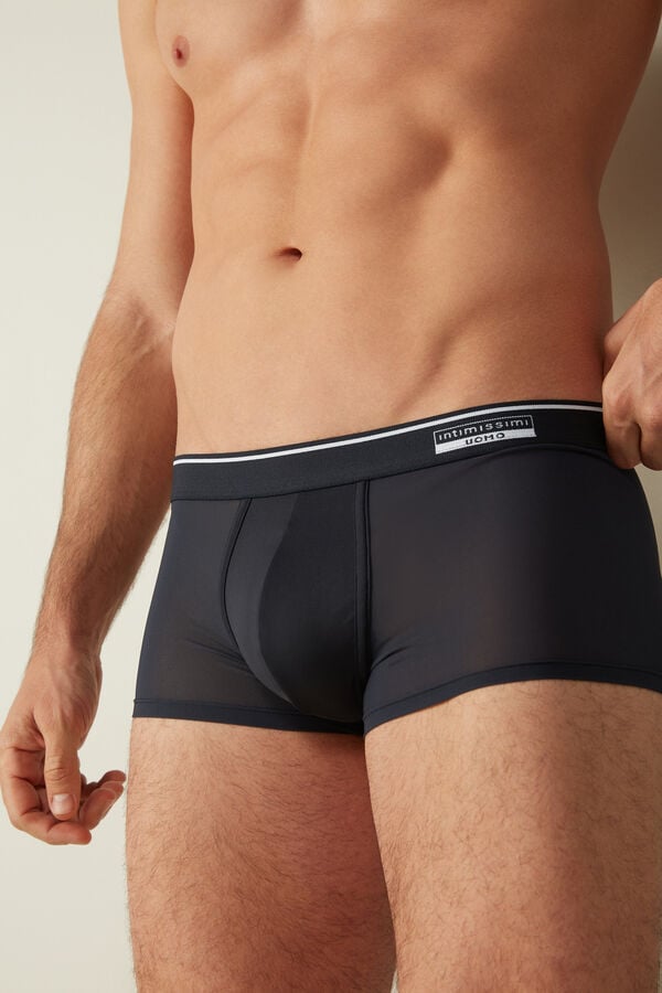 Intimssimi Super Fresh Micro-mesh Boxers Mustat | MUSHR75647