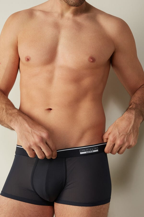 Intimssimi Super Fresh Micro-mesh Boxers Mustat | MUSHR75647