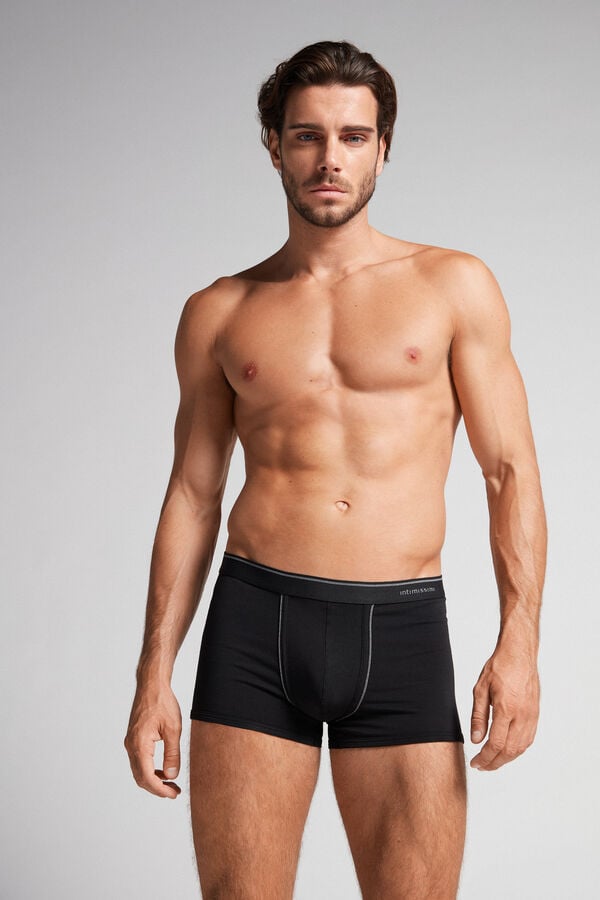 Intimssimi Supima® Puuvilla Boxers Mustat | USQAV81286