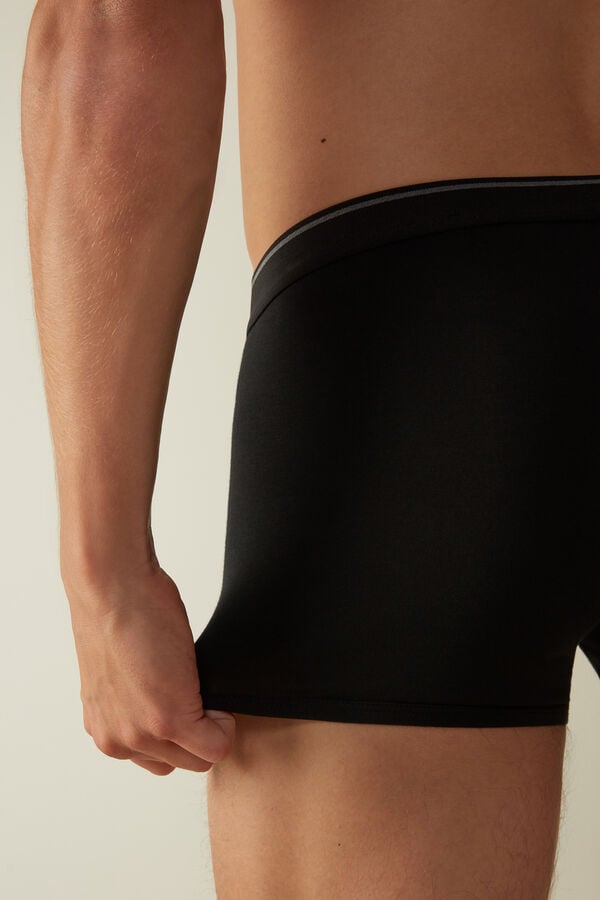 Intimssimi Supima® Puuvilla Boxers Mustat | USQAV81286