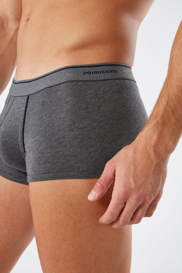 Intimssimi Supima® Puuvilla Boxers Tummanharmaat | USDYB45680