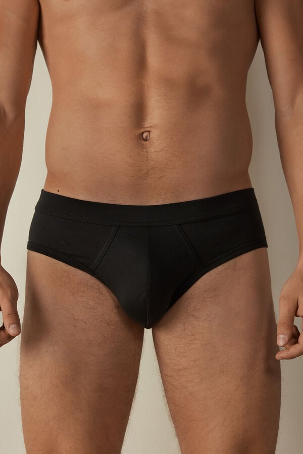 Intimssimi Supima® Puuvilla Briefs Mustat | YUSVQ93023