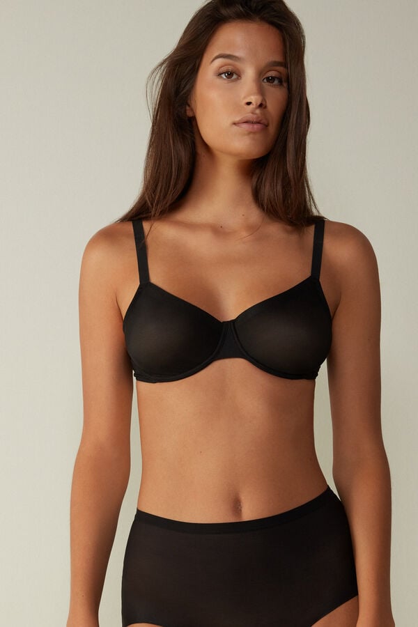 Intimssimi Sveva Invisible Touch Balconette Bra Mustat | PUSQX97370