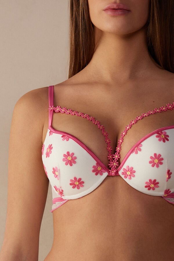 Intimssimi Sweet Like Daisies Simona Super Push-up Bra Valkoinen | PUSQX96326