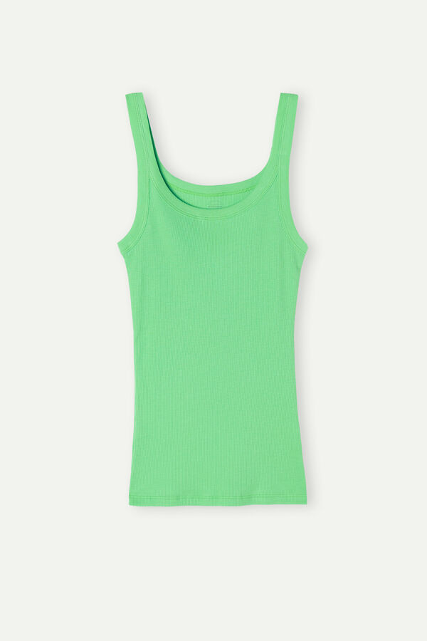 Intimssimi Tank Top in Supima® Puuvilla Vihreä | USNEJ38021