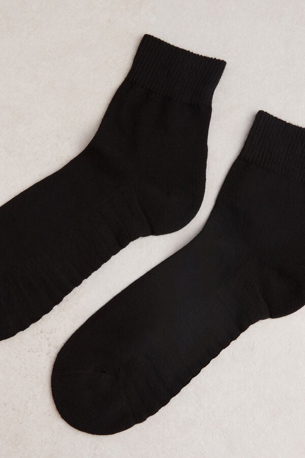 Intimssimi Terrycloth Lyhyt Socks Mustat | LUSTR30524