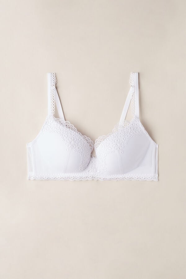 Intimssimi Timeless Simplicity Adele Triangle Bra Valkoinen | USDFL66843