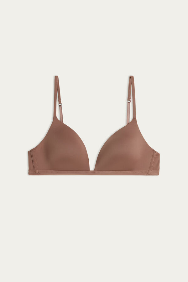 Intimssimi Tiziana Microfiber Triangle Bra Natural | QUSWA95142