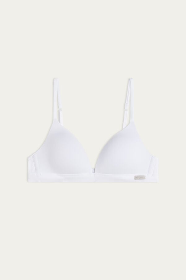 Intimssimi Tiziana Triangle Bra in Puuvilla Valkoinen | MUSFT76997